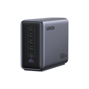 UGREEN Nexode 500W GaN Charging Station, 6-Port USB-C & USB-A with 240W Single Port, Smart Temperature Control & Space-Saving Design for iPhone 17/16/15, Galaxy S25/S24, MacBook Pro/Air, iPad, Laptops