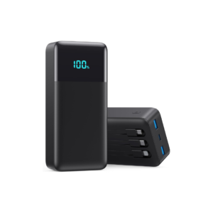 Portable Charger 50800mAh Power Bank with 3 Built in Cables,25W PD QC4.0 Fast Charging USB C Battery Pack,6 Outputs 2 Inputs Travel Essentials Portable Phone Charger for iPhone 17/16/15,Google,Android